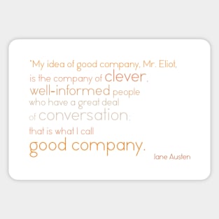 Persuasion - Jane Austen Quote Sticker